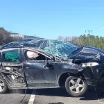 Bilecik’te takla atan otomobilde 1 kişi yaralandı