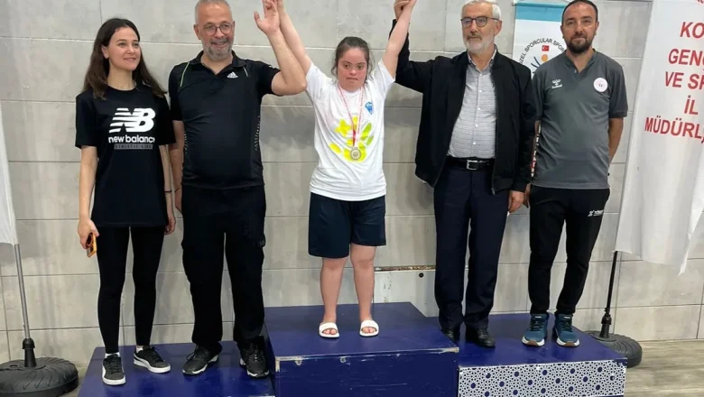 Konya Meram’da yüzmede ilk yarış, ilk zafer