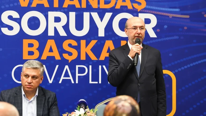 Konya Selçuklu’da vatandaş soruyor, başkan cevaplıyor                    