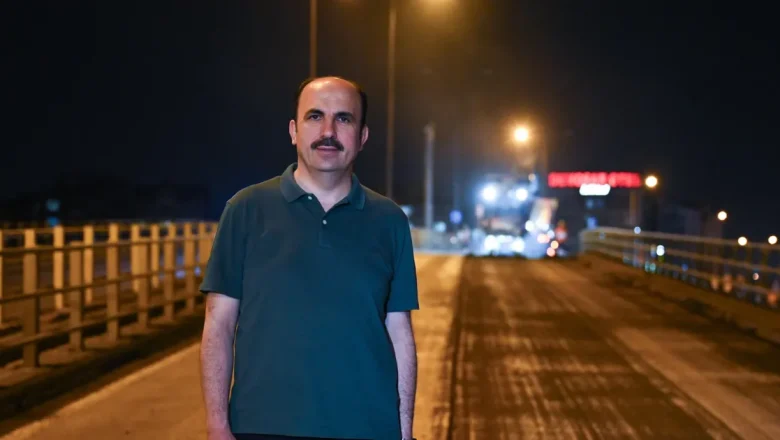 Konya’da Başkan Altay gece devam eden çalışmalarını inceledi